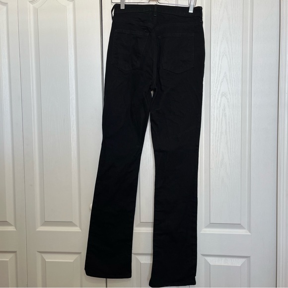 Women's Black Extra High Rise Kicker Boot Denim Jeans Size 6 Tall - Picture 7 of 7